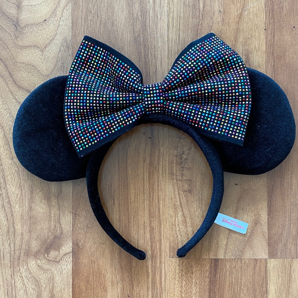 ❤️ Tokyo Disney Resort Authentic Sequin Mickey Minnie Disneyland Ears NWOT